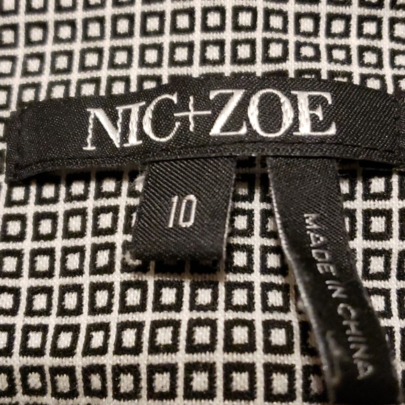 Nic + Zoe wonder stretch pants black white check - Picture 3 of 6
